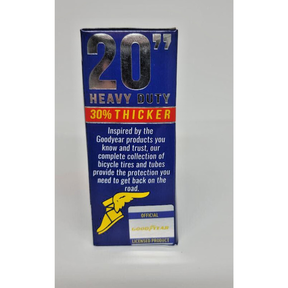 Goodyear 20" x 1.75 -2.125 Heavy Duty Bike Tube - 2 Pack, Tire Levers included - Picture 2 of 5